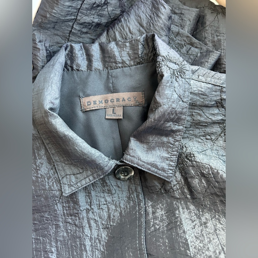 Democracy Black Embroidered Jacket - Picture 11 of 12